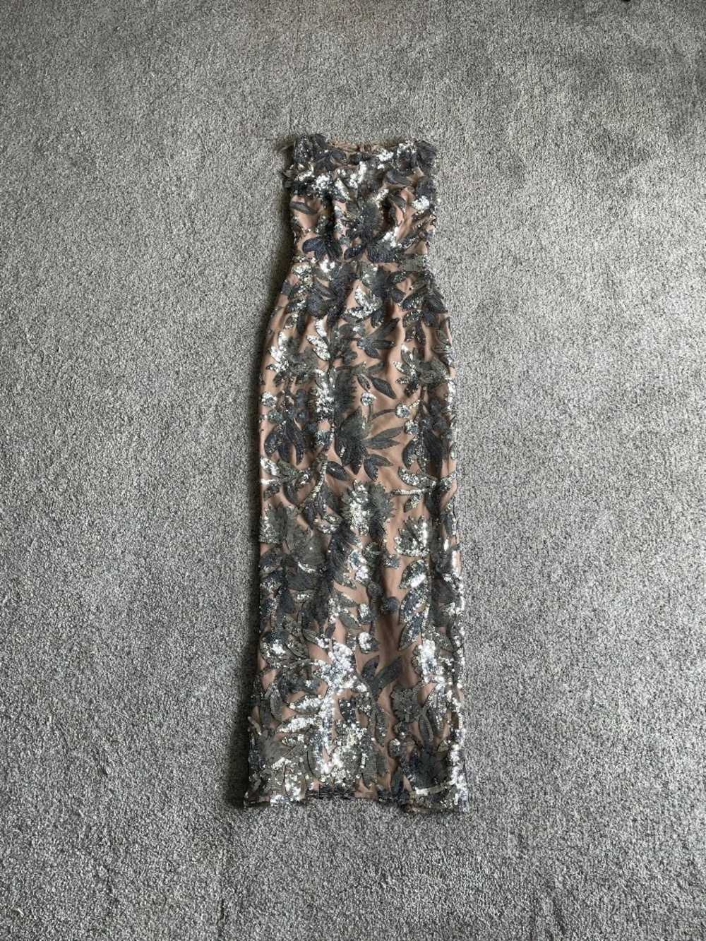 Bronx And Banco Violet Dark Silver Maxi Dress Size XS US2 NWOT - Picture 3 of 8